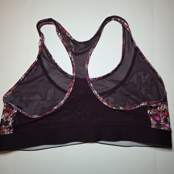 Victoria Sport Jewel Print Sports Bra Mesh Trim Sz L - Picture 4 of 6